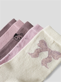 NAME IT 5-Pak Strømper Vinni Cloud Dancer Bow